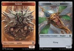 Goblin (0021) // Thopter (0039) Double-Sided Token